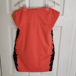 Women Coral Tube Dress